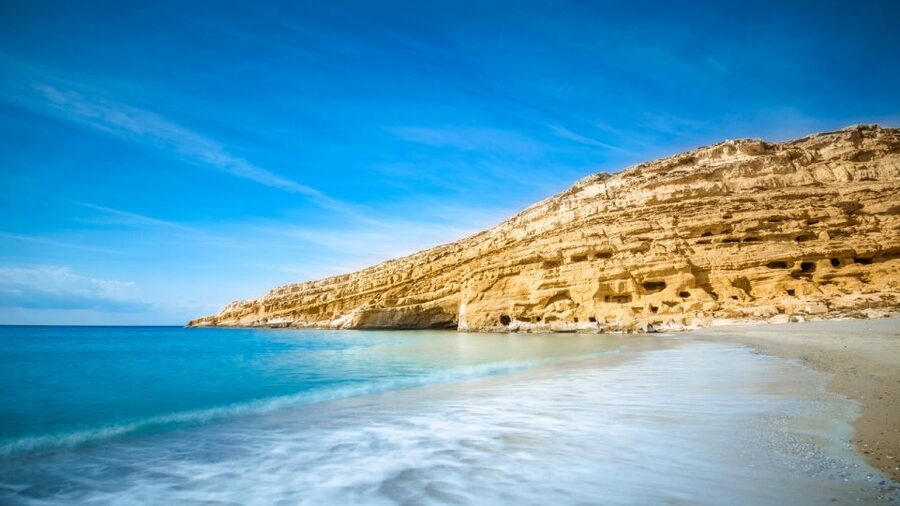Heraklion: Matala Beach, Hippie Caves & Odigitria Monastery - Four free hours beside the Libyan Sea