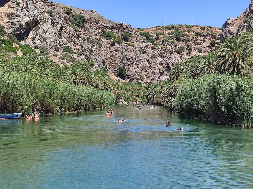 Heraklion: Preveli By Boat, Damnoni & Kourtaliotiko Springs - Kourtaliotiko Gorge: cold water and steep walls