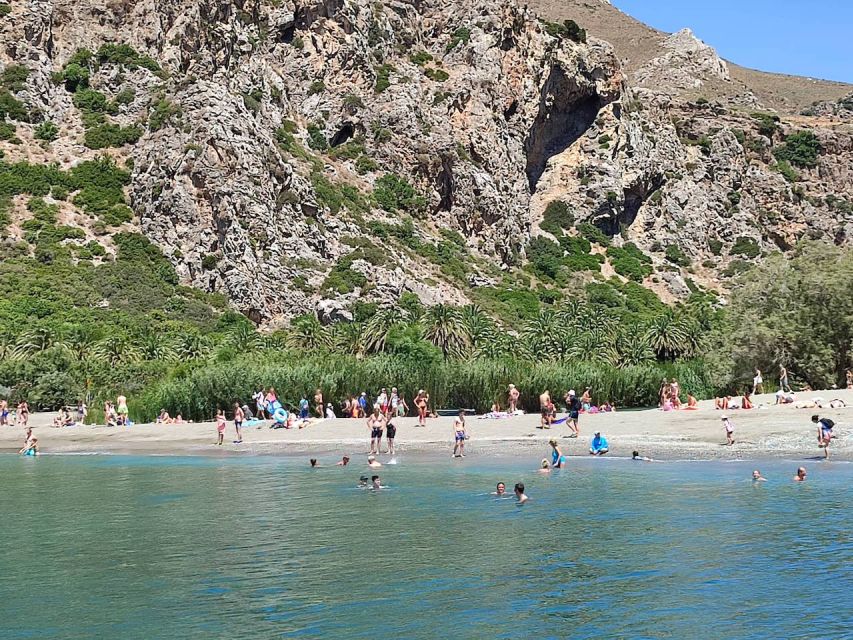 Heraklion: Preveli By Boat, Damnoni & Kourtaliotiko Springs - The boat ride to Preveli’s palm forest