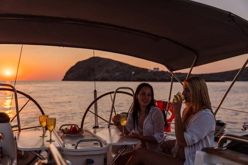 Heraklion: Sunset Sailing Cruise Dia Island with Snorkeling - Sailing from Heraklion to quiet Dia Island