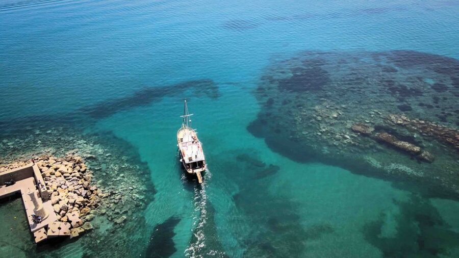 Hersonisos: Boat Cruise with Swim Stops and Lunch - Key points at a glance