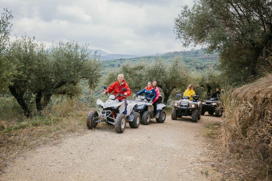 Hersonissos: ATV Quad Bike Safari in the Mountains of Crete - Leaving Hersonissos for the mountain roads
