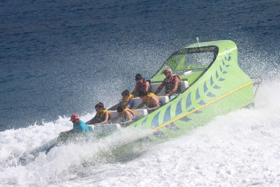 Hersonissos: Jet Boat Tour with Snorkeling - Safety, seating, and getting wet