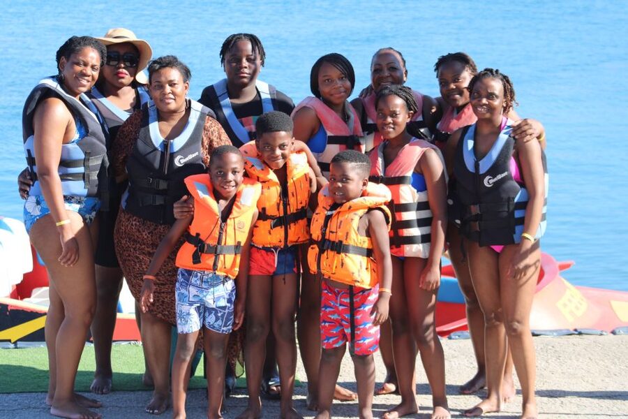 Hersonissos: Jet Boat Tour with Snorkeling - Saint George’s Bay, the calm half of the trip