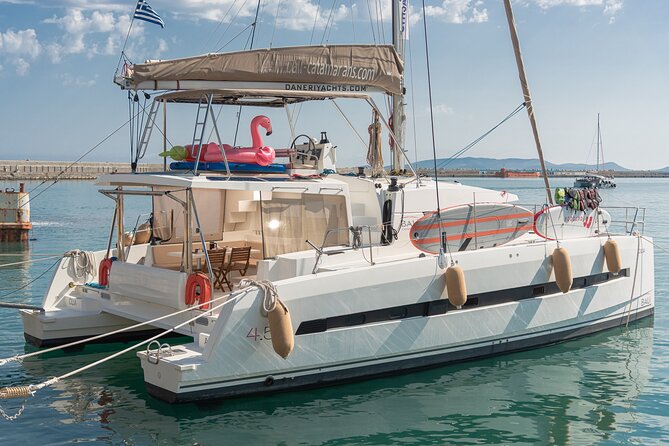 Hersonissos: Luxury Sunset Catamaran Cruise Sushi & Open Bar - The first hour at sea can shape the whole outing