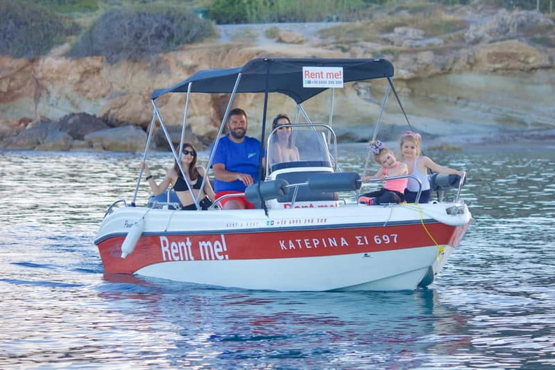 Hersonissos: Rent a Boat - No License Needed - Key points at a glance
