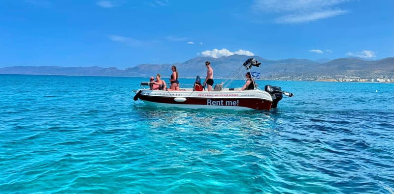 Hersonissos: Rent a Boat - No License Needed - The boat and what comes with it