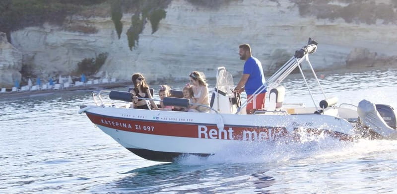 Hersonissos: Rent a Boat - No License Needed - Hotel pickup and timing tips