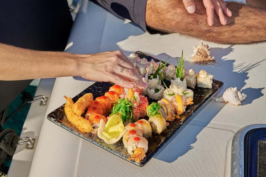 Hersonissos: Sunset Catamaran Cruise with Snacks and Drinks - Meeting the crew at Hersonissos Port