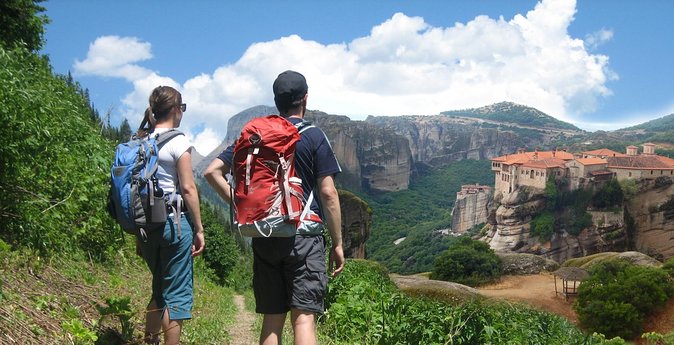 Hiking Tour to Meteora from Kalambaka - Local Agency - Seeing Meteora from below the road