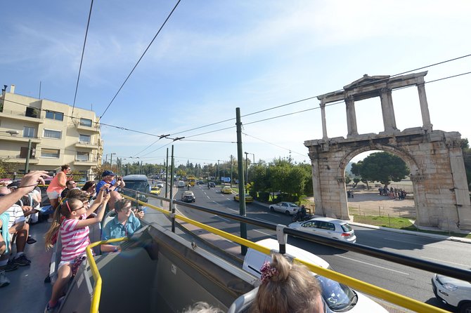 Hop on Hop Off Classic tour of Athens, Piraeus & Beaches - Recorded commentary, Wi-Fi, and the upper deck