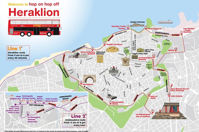 Hop-On Hop-Off Sightseeing Bus Tour in Heraklion - The Ammoudara route and its beach stops