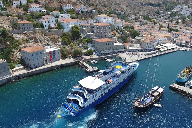 Hydra-Poros-Aegina Islands One Day Cruise With Live Music Dancing & Buffet Lunch - Three islands, one very long day from Athens