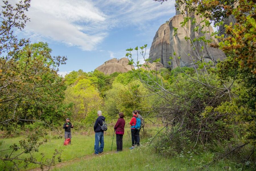 Kalabaka: Meteora Small-Group Hiking Tour w/ Monastery Visit - The climb toward Great Meteoron and Varlaam