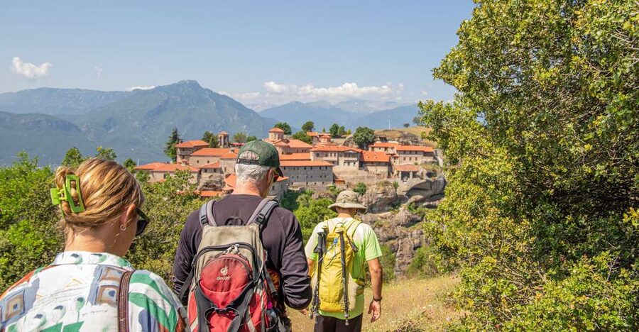 Kalabaka: Meteora Small-Group Hiking Tour w/ Monastery Visit - From Kalabaka to Kastraki Square
