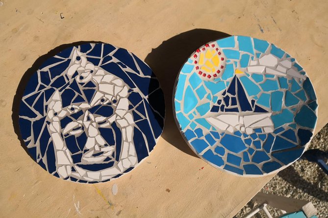 Karpathos Creative Workshop for Mosaic in the vineyard - Choosing tiles, glass, and your design