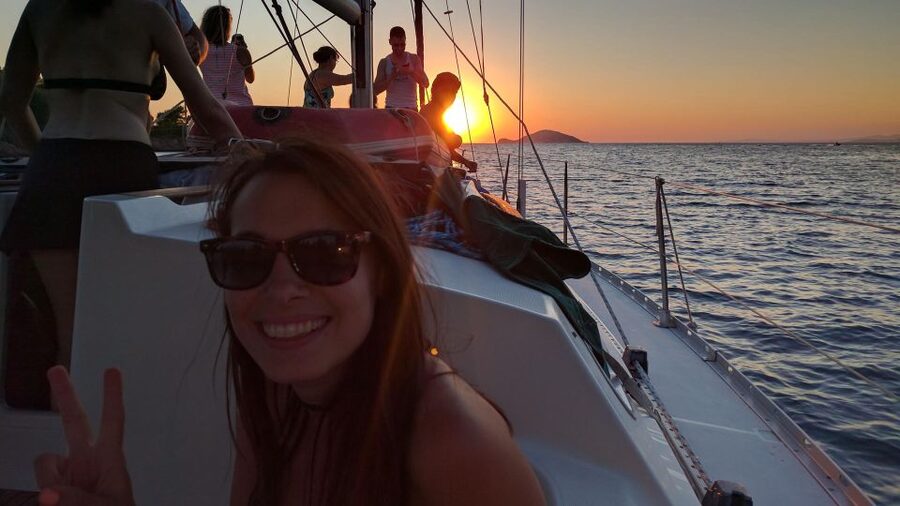 Kassandra: Sunset Sailing Boat Tour of Secluded Coves - Key points at a glance