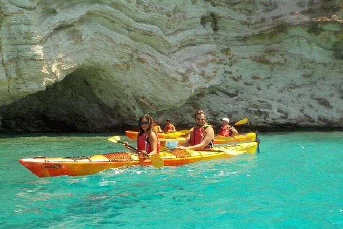 Kayak Trip to Hidden blue Cave, with lunch & fruits. - Paddling along Lefkada’s southeast coast