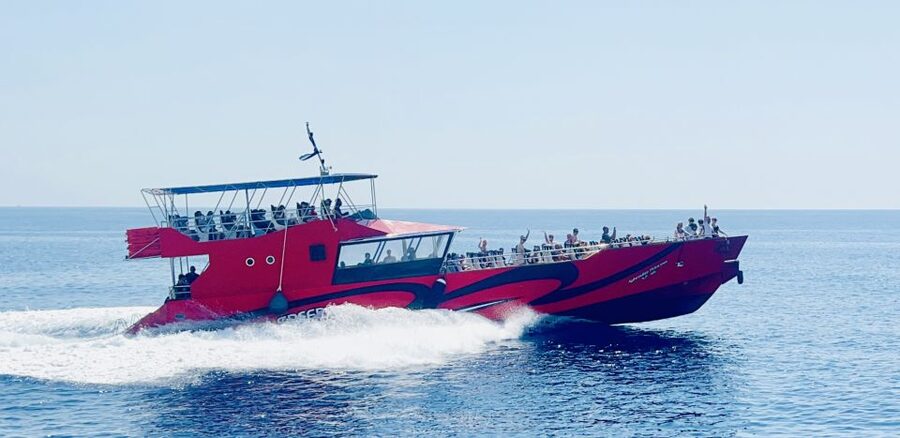 Kiotari, Lardos, Lindos: High Speed Boat Trip to Rhodes Town - New Town shopping, Elli Beach, and the Aquarium