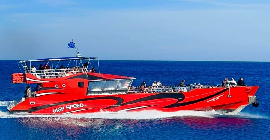 Kiotari, Lardos, Lindos: High Speed Boat Trip to Rhodes Town - The return crossing and a realistic day plan