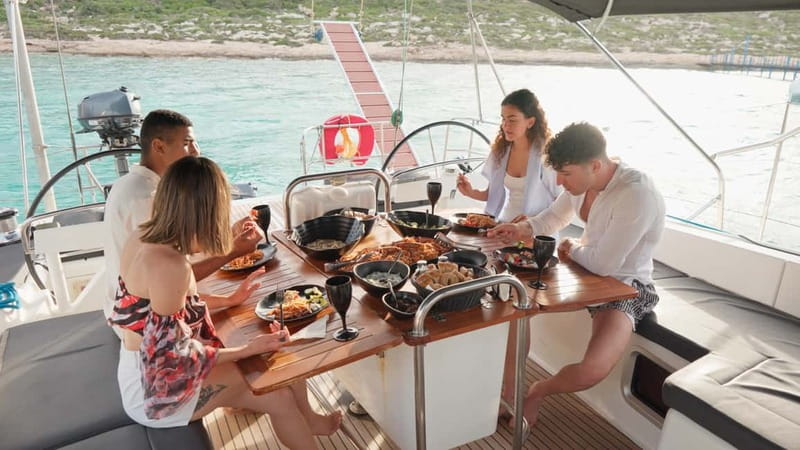 Kissamos: Balos & Gramvousa Sailing Cruise with Meal - Lunch on board with Cretan flavors