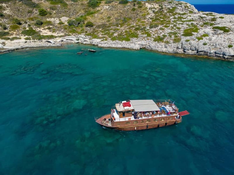 Kolympia : Transfer & Cruise to Lindos with 3 Swimming Stops - Tsambika Beach: the final water stop