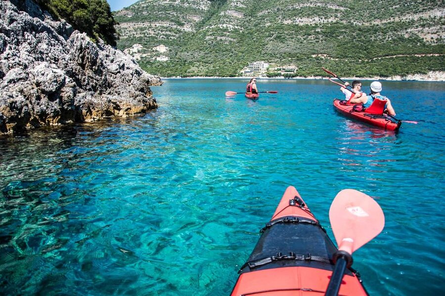 Lefkada: Blue Cave Kayak Tour with a Taste of Greece - Peristera, the cave of the doves