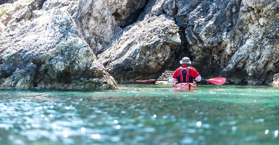 Lefkada: Blue Cave Kayak Tour with a Taste of Greece - How difficult is the kayaking?