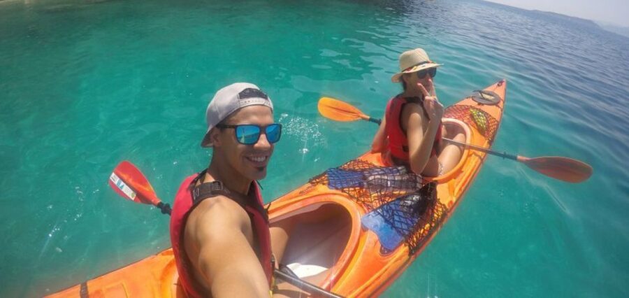 Lefkada: Hidden Blue Cave Kayak Trip with Lunch & Fruits - What the guiding is really like