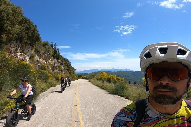 Lefkada: Mountain Gems Electric Fat Bicycle Tour & Tasting - Returning to Karya by cobbled village streets