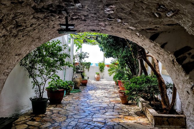 Leisurely Tour of Corfu - Lakones viewpoint and the small Greek tasting