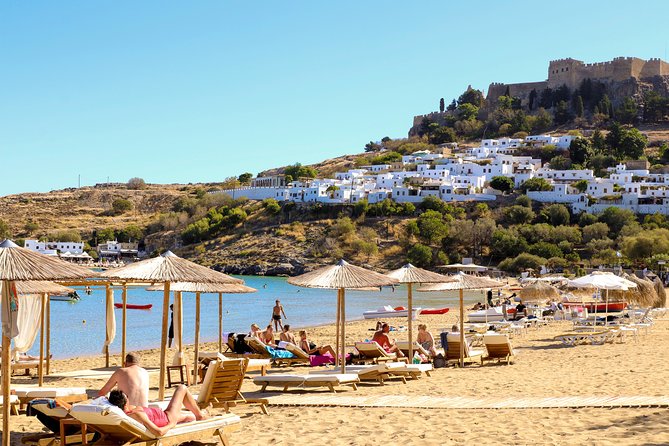 Lindos Day Cruise from Rhodes Town with Swimming stops and Hotel Transfers - What the large boat is really like