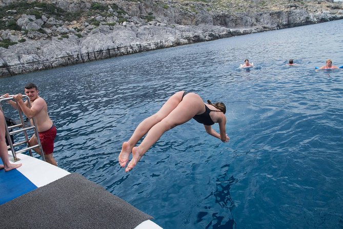 Lindos Full Day Boat Tour with Swimming - Anthony Quinn Bay and the final swim