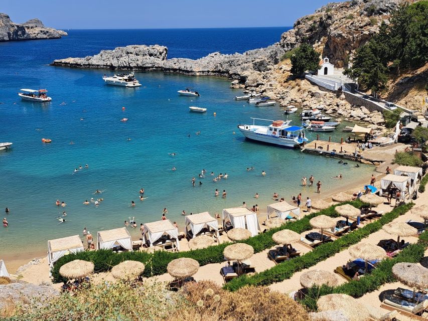 Lindos,Pefkos: All inclusive Swim & Snorkel Boat Cruise - Swimming Inside the Lindos Cave