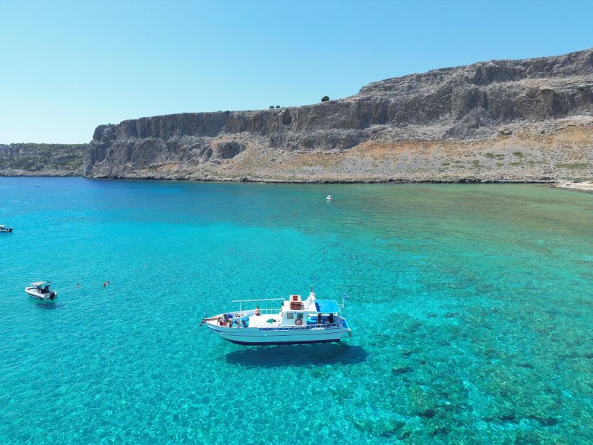 Lindos,Pefkos: All inclusive Swim & Snorkel Boat Cruise - Drinks, Fruit, and the Practical Comforts