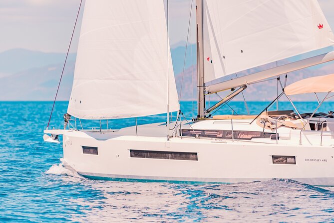 Luxury Catamaran Sunset Semi-Private & Greek Gastronomy in Athens - Ydrousa, the main stop for swimming and lunch
