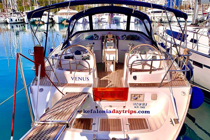 Luxury Day Cruises to Ithaca - swimming, snorkeling food and more ! - Talaros and the calm waters of Pera Pigadia Bay