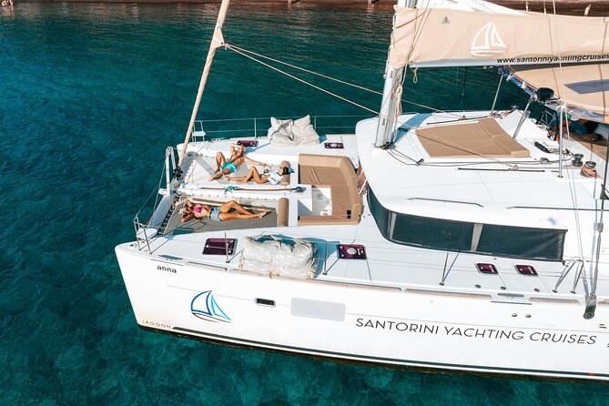 Luxury Santorini Catamaran Cruise: Lunch, BBQ, Drinks, Transfers - Key points to know before you book