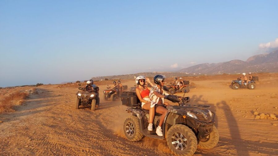 Malia: Off-Road Quad Safari Evening Tour with Dinner - Forty minutes on the olive and vineyard tracks
