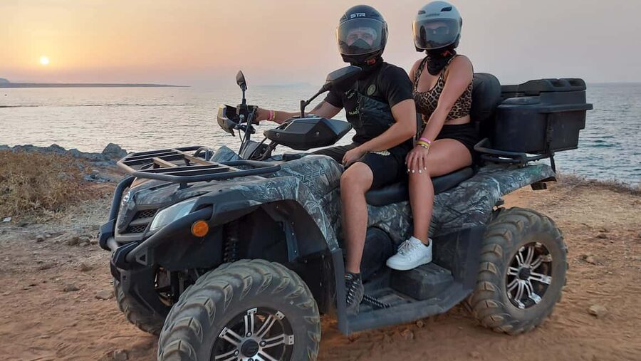 Malia: Off-Road Quad Safari Evening Tour with Dinner - Coastal roads, Milatos, and the approach to Sissi