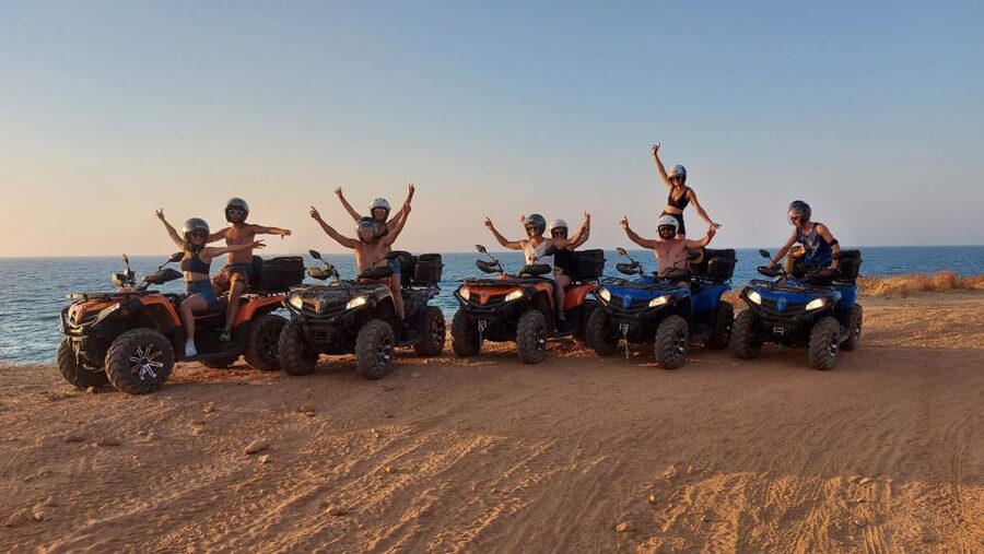 Malia: Off-Road Quad Safari Evening Tour with Dinner - Forty minutes to walk or swim in Sissi