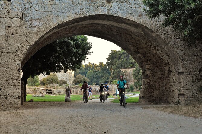 Mediaeval Rhodes E-bike Highlights Photo Tour Morning/Sunset - Mandraki Harbour and the memory of the Colossus