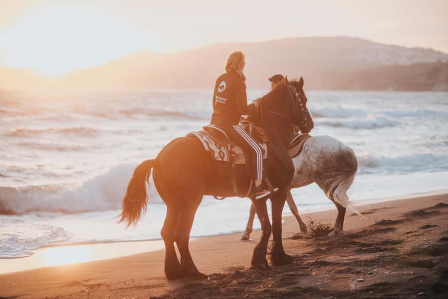 Megalochori: Horseback Riding Tour for Experienced Riders - The black-sand gallop at Eros Beach