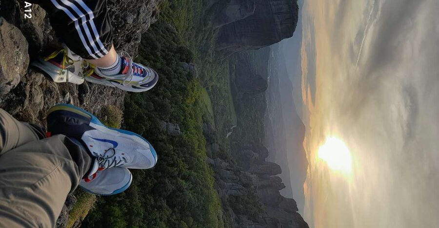 Meteora: E-Bike Epic Sunset Tour With Local Guide & Drink - The sunset viewpoint and downhill return