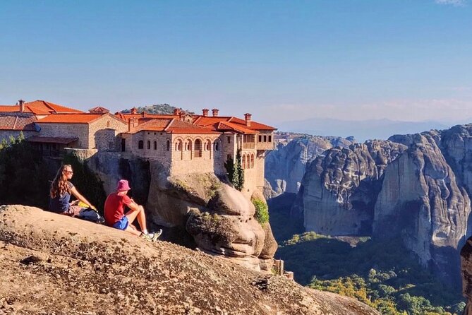 Meteora: Panoramic Morning Small Group Tour with Local Guide - St. Nicholas Anapavsa and the first monastery stop