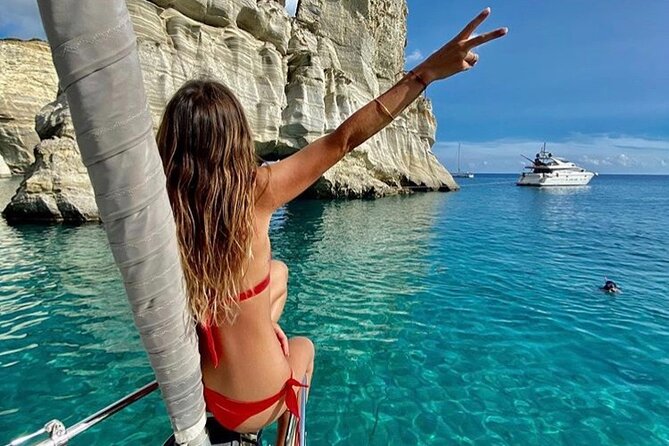 Milos and Polyaigos Full Day Cruise with Meals and Snorkelling - Sykia Cave and Cape Vani on the return