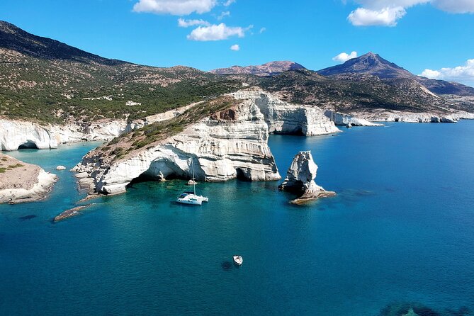 Milos caves snorkelling Catamaran Cruise in a small group - Why this is one of Milos’s strongest boat days