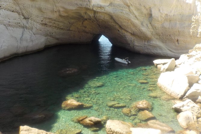Milos Small-Group Full-Day Cruise with Snorkelling and Lunch - Kalogries Beach begins the swimming