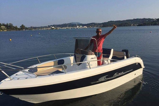 Motor Boat Hire in Corfu Italmar 17,Asso 5.10, Next 5m - Why renting a boat changes your day in Corfu