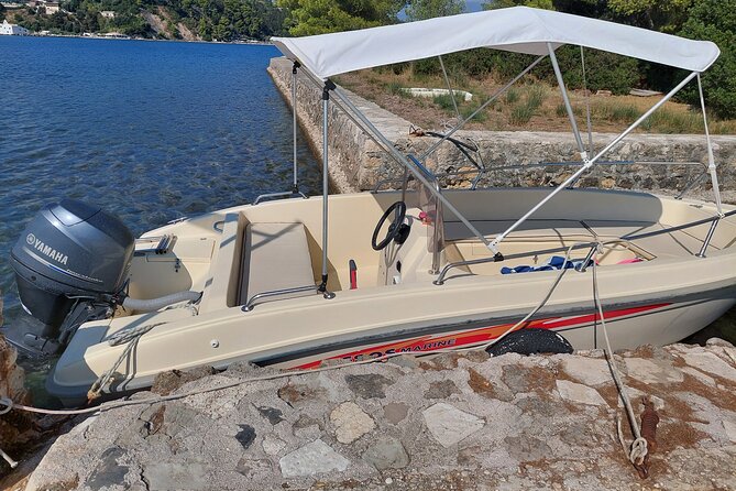 Motor Boat Hire in Corfu Italmar 17,Asso 5.10, Next 5m - Following Corfu’s east coast at your own pace